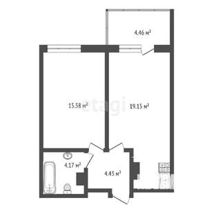 2-к квартира, вторичка, 63м2, 18/20 этаж
