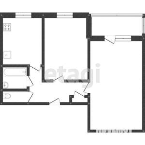 2-к квартира, вторичка, 56м2, 21/26 этаж