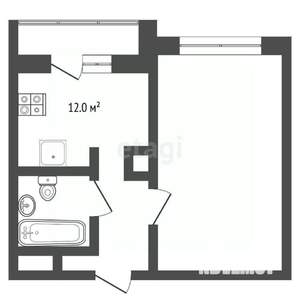 1-к квартира, вторичка, 39м2, 10/21 этаж