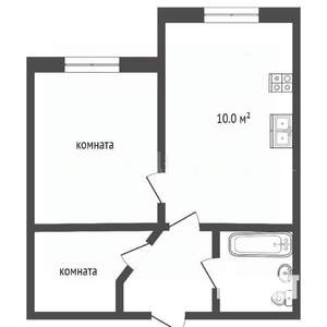 2-к квартира, вторичка, 35м2, 5/20 этаж