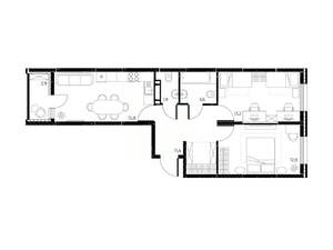 3-к квартира, вторичка, 60м2, 10/25 этаж