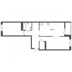 2-к квартира, вторичка, 60м2, 17/25 этаж