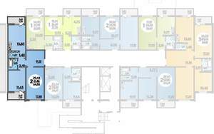 2-к квартира, вторичка, 65м2, 1/18 этаж