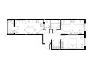 3-к квартира, вторичка, 60м2, 13/25 этаж