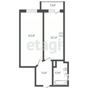 1-к квартира, вторичка, 40м2, 11/25 этаж