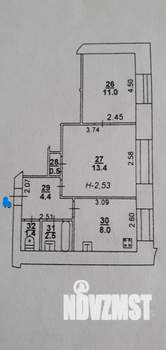 2-к квартира, вторичка, 42м2, 3/12 этаж