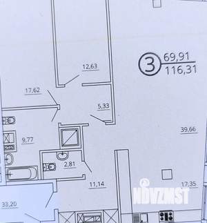 3-к квартира, вторичка, 116м2, 17/18 этаж
