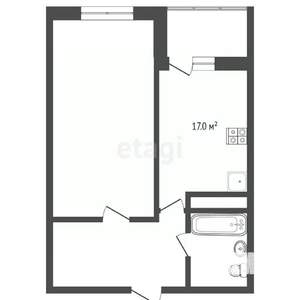 1-к квартира, вторичка, 42м2, 23/25 этаж