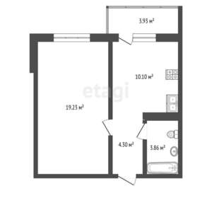 1-к квартира, вторичка, 36м2, 4/18 этаж