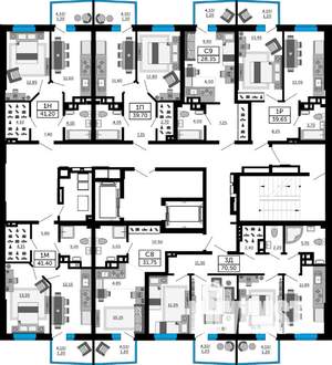 1-к квартира, вторичка, 40м2, 3/19 этаж