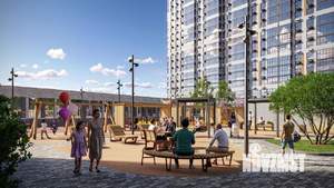 1-к квартира, строящийся дом, 29м2, 17/24 этаж