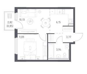 1-к квартира, вторичка, 35м2, 14/17 этаж