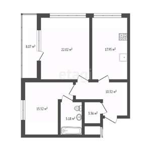 3-к квартира, вторичка, 83м2, 7/14 этаж