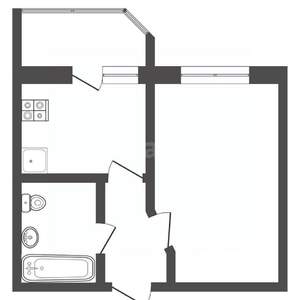 1-к квартира, вторичка, 36м2, 12/14 этаж