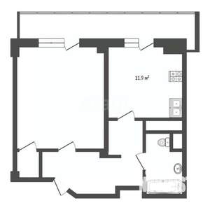 1-к квартира, вторичка, 48м2, 14/14 этаж