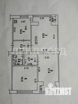 3-к квартира, вторичка, 77м2, 3/5 этаж