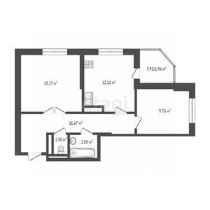 2-к квартира, вторичка, 57м2, 11/24 этаж