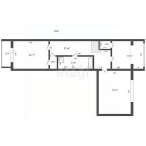 4-к квартира, вторичка, 167м2, 1/4 этаж