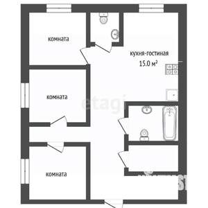 4-к квартира, вторичка, 120м2, 6/16 этаж