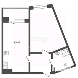1-к квартира, вторичка, 36м2, 3/24 этаж