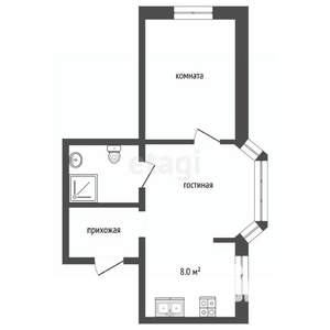 1-к квартира, вторичка, 36м2, 3/24 этаж