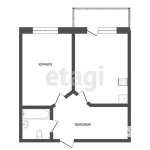 1-к квартира, вторичка, 43м2, 2/18 этаж