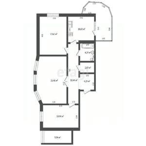 4-к квартира, вторичка, 90м2, 6/12 этаж