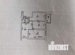 2-к квартира, вторичка, 54м2, 1/24 этаж
