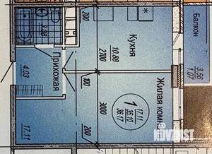 1-к квартира, вторичка, 36м2, 6/20 этаж