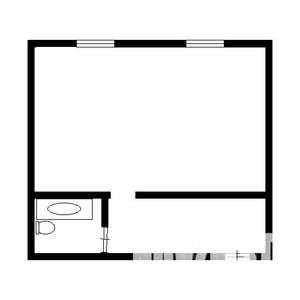 1-к квартира, вторичка, 24м2, 1/3 этаж