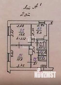 2-к квартира, вторичка, 49м2, 2/5 этаж