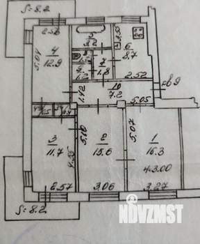 4-к квартира, вторичка, 90м2, 5/6 этаж