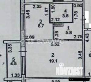 1-к квартира, вторичка, 41м2, 6/10 этаж