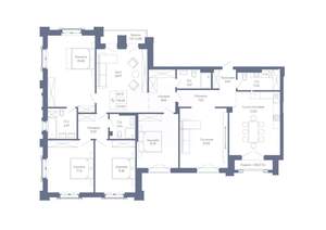 5-к квартира, вторичка, 191м2, 2/7 этаж