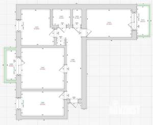 3-к квартира, вторичка, 65м2, 3/9 этаж