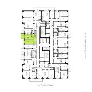 1-к квартира, вторичка, 38м2, 10/24 этаж