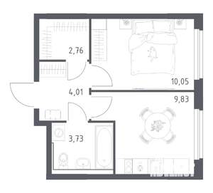 1-к квартира, вторичка, 30м2, 2/17 этаж