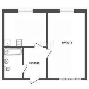 1-к квартира, вторичка, 25м2, 3/5 этаж