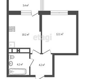 1-к квартира, вторичка, 32м2, 3/16 этаж