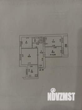 3-к квартира, вторичка, 74м2, 4/10 этаж