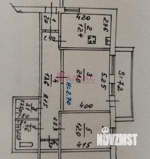2-к квартира, вторичка, 70м2, 1/4 этаж