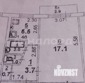 1-к квартира, вторичка, 30м2, 4/5 этаж