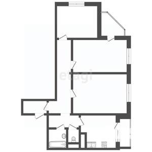 3-к квартира, вторичка, 82м2, 2/25 этаж