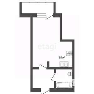 Студия квартира, вторичка, 25м2, 16/18 этаж