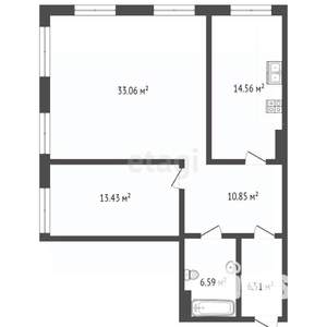 2-к квартира, вторичка, 88м2, 17/22 этаж