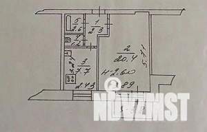1-к квартира, вторичка, 36м2, 7/9 этаж