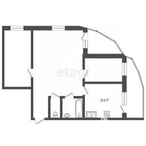 3-к квартира, вторичка, 85м2, 15/22 этаж