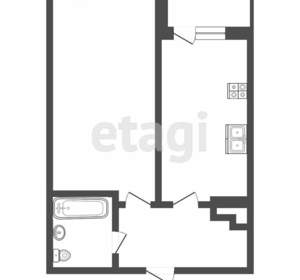 1-к квартира, вторичка, 43м2, 18/26 этаж