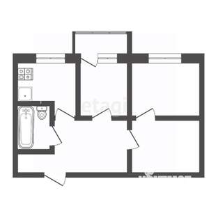 3-к квартира, вторичка, 64м2, 4/5 этаж
