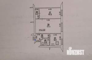2-к квартира, вторичка, 42м2, 1/5 этаж